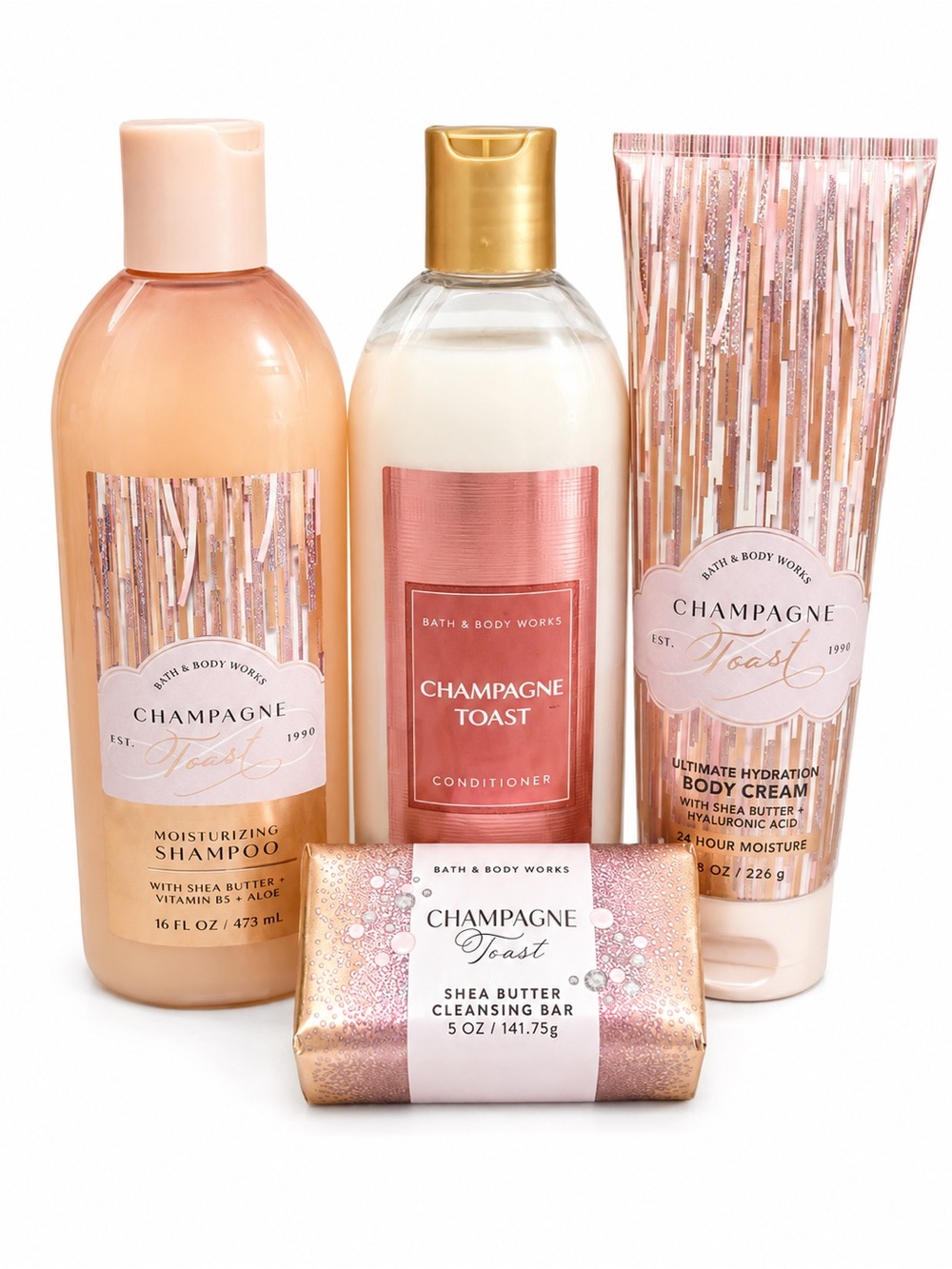 Bath & Body Works Champagne Toast Body Care Set - Pink, Gold